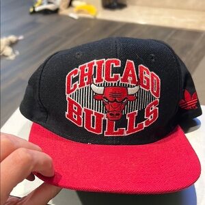NBA Chicago Bulls Black and Red Snapback Hat